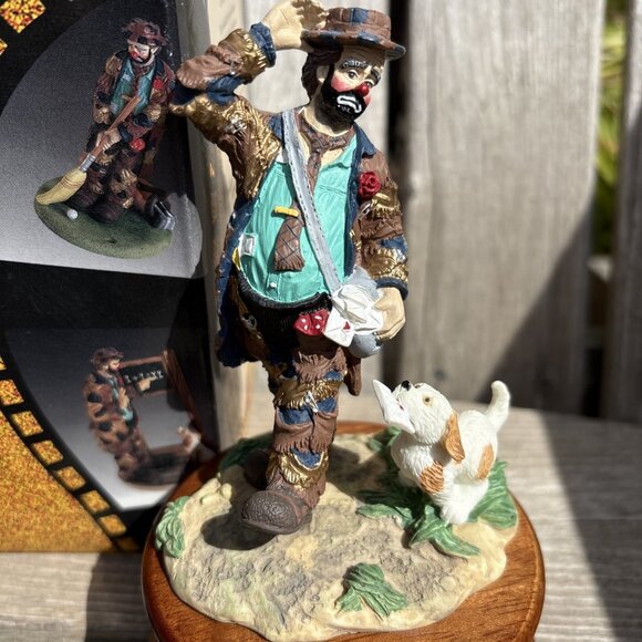 Emmett Kelly Letter Carrier Clown Music Box 49 Make Someone Happy Limited Ed - Picture 2 of 16